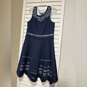 Girls Navy Party Dress Size 10